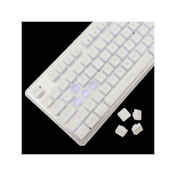 WHITE SHARK  TACHI-W/US WS GK-003241W-US gamer billentyűzet  104 gomb fehér (angol)