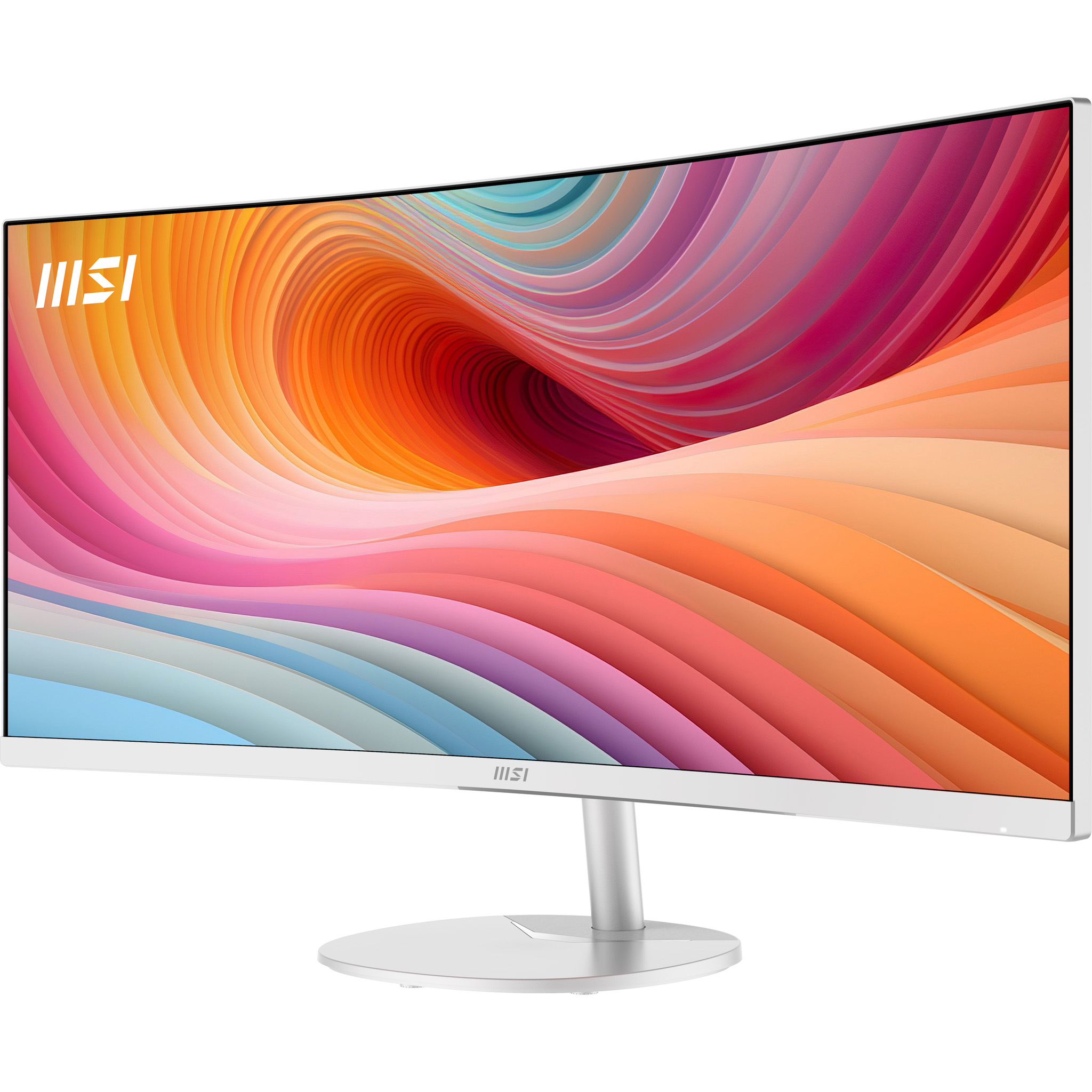 MSI 34" PRO MP341CQW E12 Monitor - 3440x1440, WQHD, LED, VA, 120Hz, 1ms, Ívelt, Hangszóró, FreeSync, Fehér