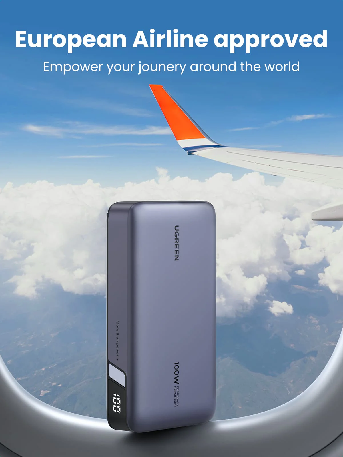 UGREEN Nexode 20000mAh Powerbank Szürke