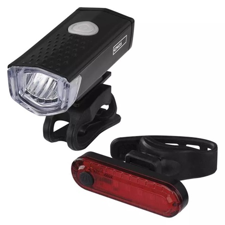 Emos P3923 TÖLTHETŐ LED KERÉKPÁR LÁMPA SZETT, 90 LM