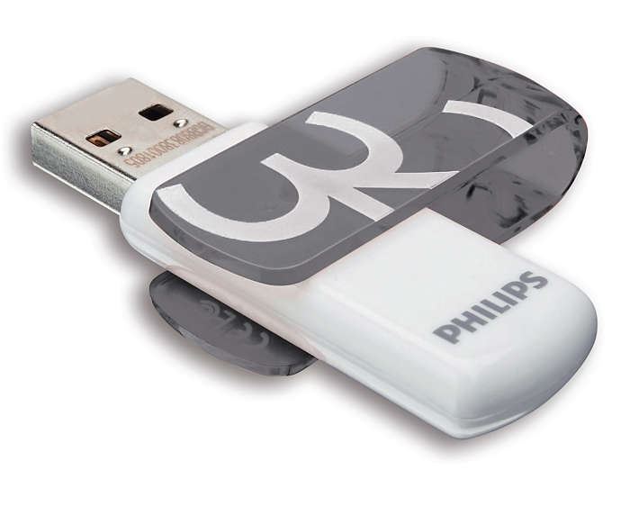 Pen Drive 32GB Philips Vivid USB 2.0 fehér-szürke (FM32FD05B/10) Pen Drive 32GB Philips Vivid USB 2.0 fehér-szürke (FM32FD05B/10)