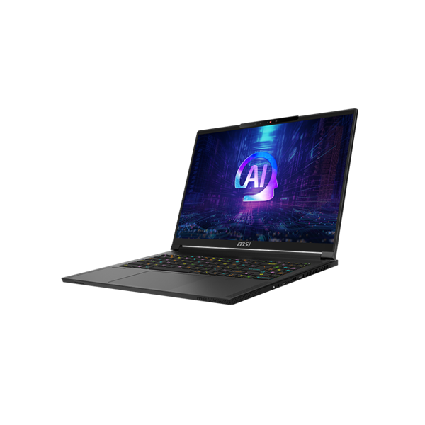MSI Gaming NB Stealth A16 AI+ A3XVFG-258 16" QHD+ OLED, Ryzen AI 9 HX 370, 32GB, 1TB, RTX 4060, Win11H, Fekete - US KEY