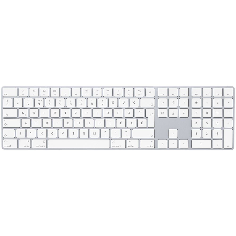 Apple Magic Keyboard számbillentyűzettel magyar ezüst  (MQ052MG/A)