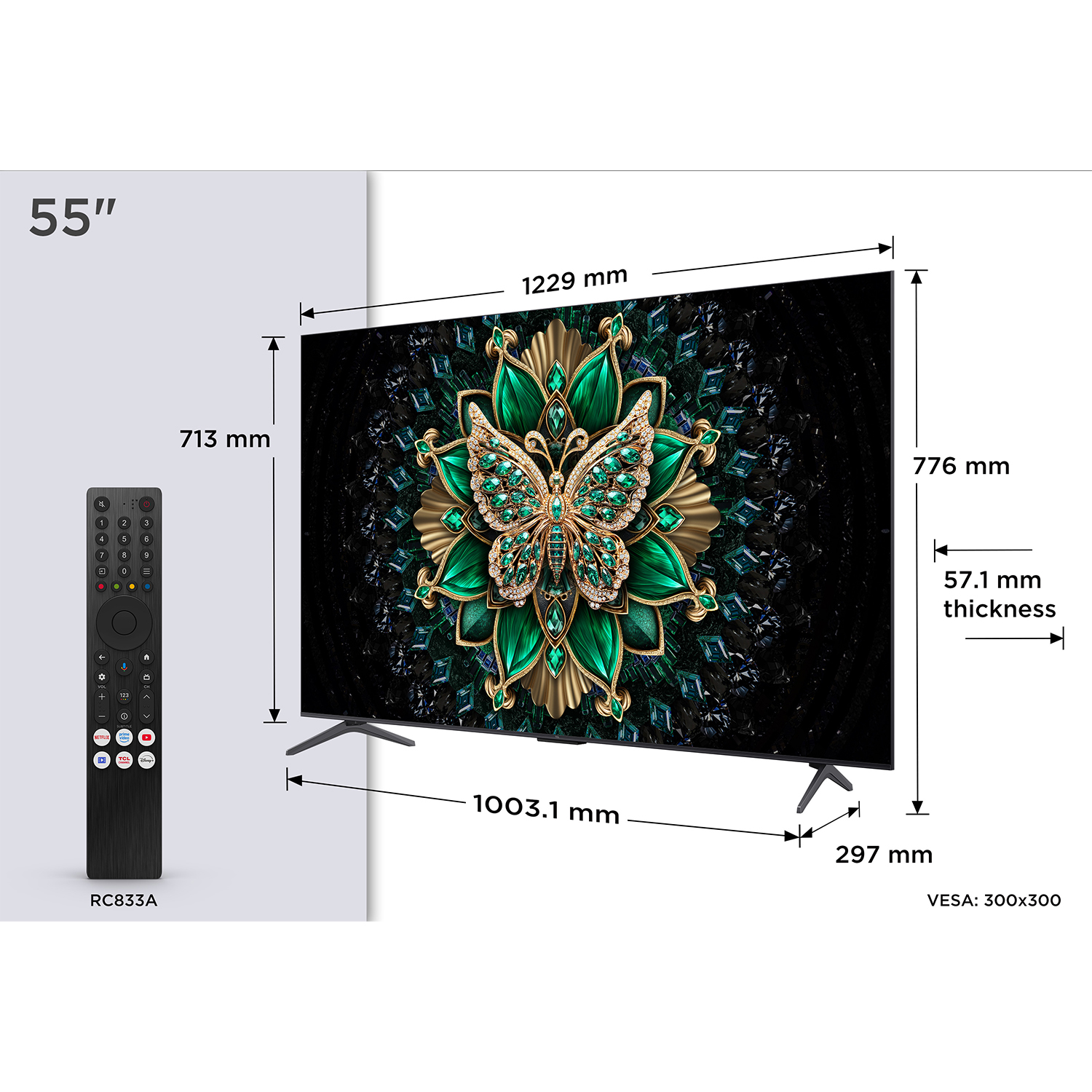 TCL 55C6K UHD MINILED QLED televízió