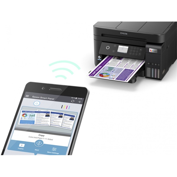 Epson EcoTank L6270 multifunkciós nyomtató fekete (C11CJ61403) Epson EcoTank L6270 multifunkciós nyomtató fekete (C11CJ61403)