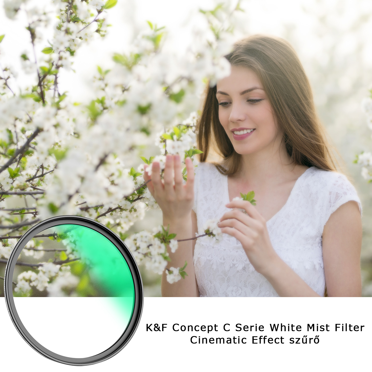 K&F Concept C Serie White Mist Cinematic Effect szűrő, 77mm