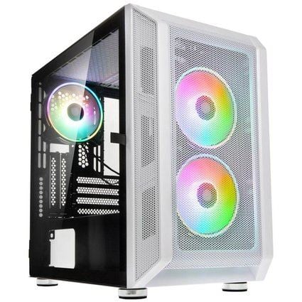 Kolink Citadel Mesh RGB White táp nélküli ablakos Micro-ATX ház fehér Kolink Citadel Mesh RGB White táp nélküli ablakos Micro-ATX ház fehér