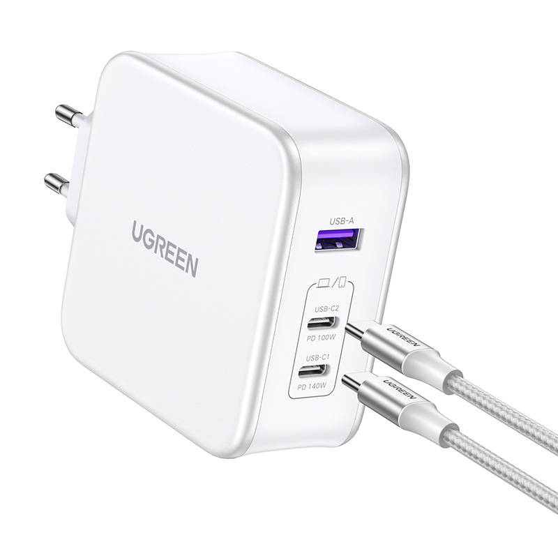 Fast Charger Nexode UGREEN 15339, GaN, 140W (white)