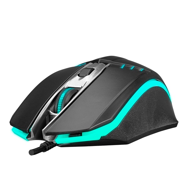 Everest  SM-G97 GANK  7200 DPI 4gomb Gamer Egér Fekete RGB LED 