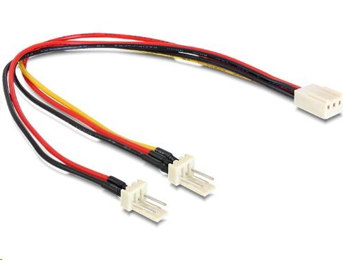 Delock 89343 molex 3 pin anya > 2 x molex 3 pin apa (ventilátor), 22 cm