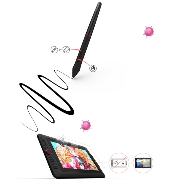 XP-PEN Artist 13.3 Pro 13,3" IPS 5080 LPI Grafikus kijelző XP-PEN Artist 13.3 Pro 13,3" IPS 5080 LPI Grafikus kijelző