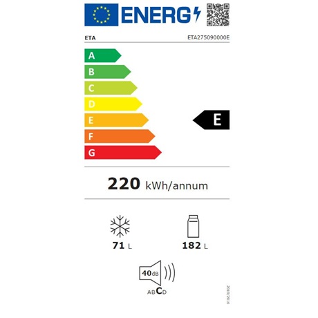 Eta 275090000E Alulfagyasztós hűtőszekrény