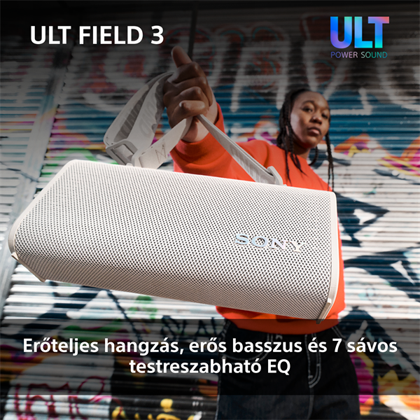 Sony ULT Field 3 fehér Bluetooth hangszoró