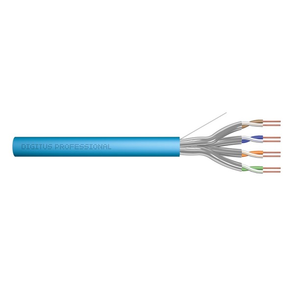 DIGITUS CAT6A U/FTP 500MHz Eca LSZH 305m dob kék fali kábel DIGITUS CAT6A U/FTP 500MHz Eca LSZH 305m dob kék fali kábel