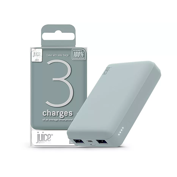JUICE UNIVERZÁLIS HORDOZHATÓ, ASZTALI AKKUMULÁTOR TÖLTŐ - ECO 3 POWER BANK - 2XUSB +TYPE-C - 10.000 MAH - ÉJFEKETE ZÖLD JUICE UNIVERZÁLIS HORDOZHATÓ, ASZTALI AKKUMULÁTOR TÖLTŐ - ECO 3 POWER BANK - 2XUSB +TYPE-C - 10.000 MAH - ÉJFEKETE ZÖLD