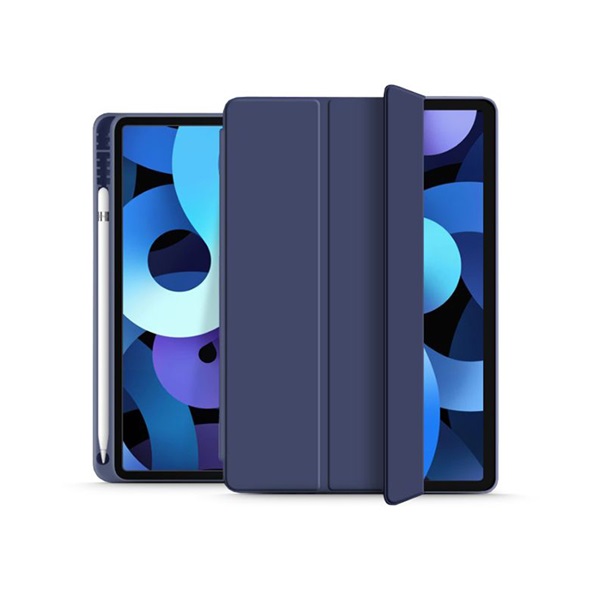 Haffner Apple iPad Air 4/Air 5 10.9 on/off funkcióval Pencil tartóval védőtok  navy blue (FN0335)