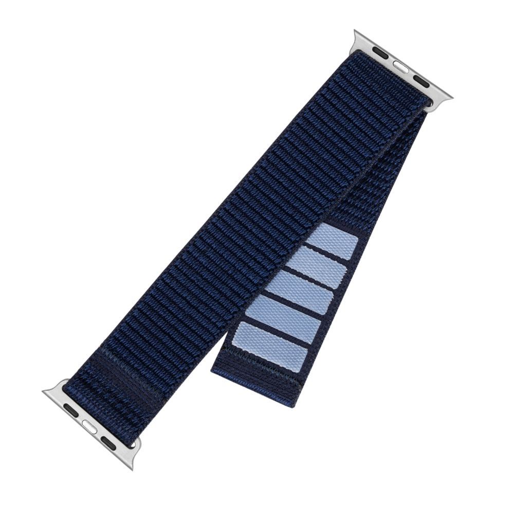 FIXED  FIXNST2-1029-DBL nylon sportos óraszíj Apple Watch Ultra 49mm-es okosórához Sötétkék
