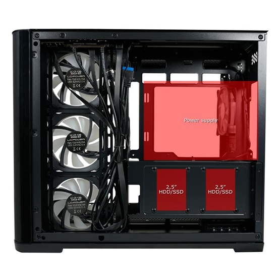  LC Power LC-8001B-ON hangszigetelt ATX Számítógépház