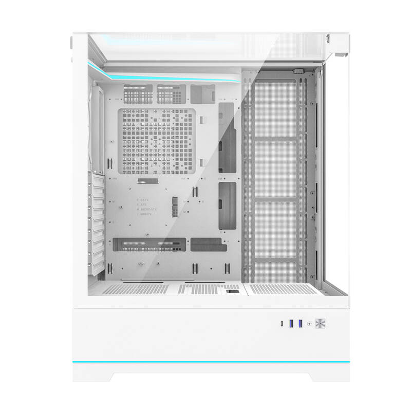 Darkflash DY450L számítógépház ventilátorok nélkül Fehér 