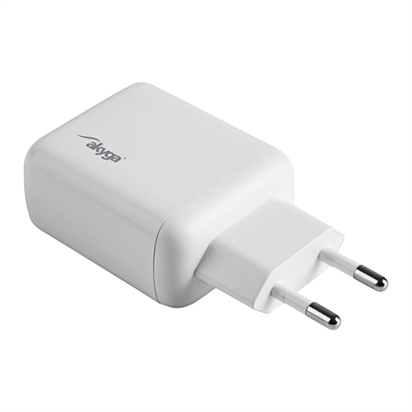 Akyga USB Töltő 2x USB-C PD 5-12V / max. 3A 40W Quick Charge 3.0