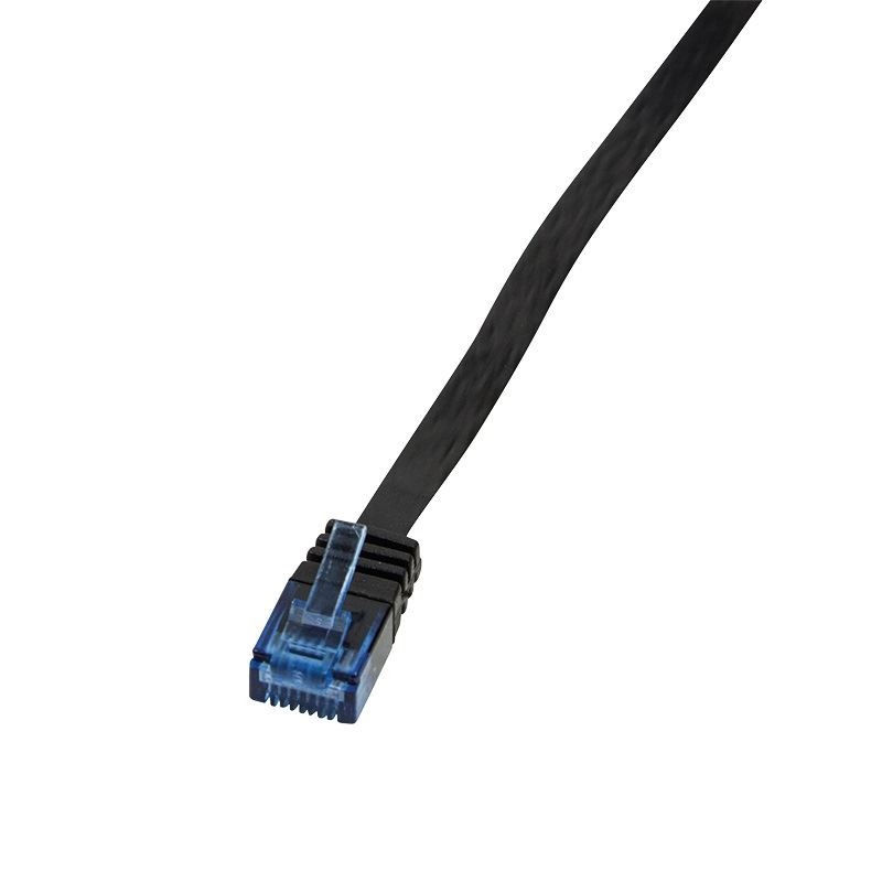 LogiLink CP0141B U/UTP/Telefon lapos patch kábel Cat.5e 20m fekete LogiLink CP0141B U/UTP/Telefon lapos patch kábel Cat.5e 20m fekete