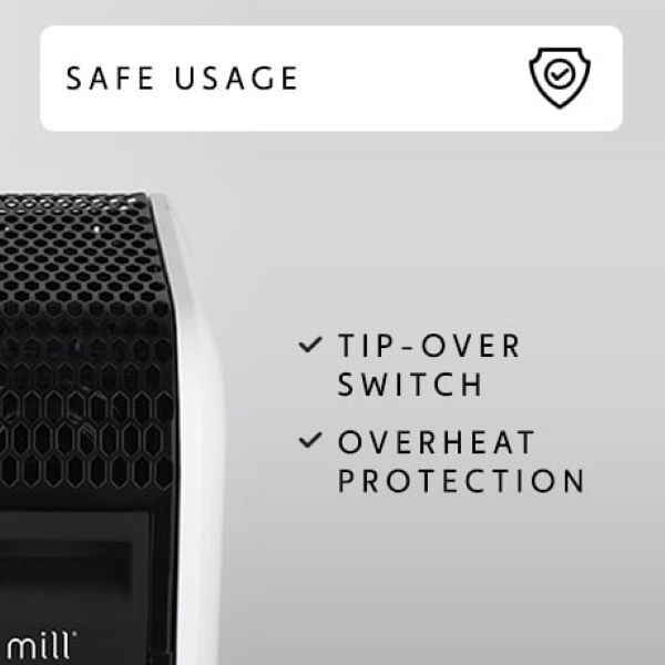 Mill Instant Max mobil konvektor fehér acél oldallapokkal 2200W (CO2200MECMAX)