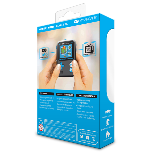 MY ARCADE Gamer Mini Classic Hordozható Black/Blue