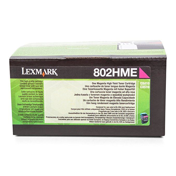 Lexmark 802HME nagy kapacitású festékkazetta magenta (3k) (80C2HME) Lexmark 802HME nagy kapacitású festékkazetta magenta (3k) (80C2HME)