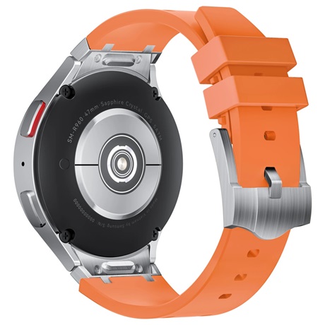 Mybandz 53270 ELEMENT SZILIKON ÓRASZÍJ-SAMSUNG GALAXY WATCH 5-6-7/NARANCS-EZÜST/20MM Mybandz 53270 ELEMENT SZILIKON ÓRASZÍJ-SAMSUNG GALAXY WATCH 5-6-7/NARANCS-EZÜST/20MM