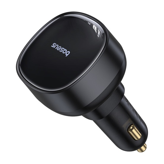 Baseus Enjoyment Pro 60W-os gyors autóstöltő USB-vel Type-C automata behúzós kábellel Baseus Enjoyment Pro 60W-os gyors autóstöltő USB-vel Type-C automata behúzós kábellel