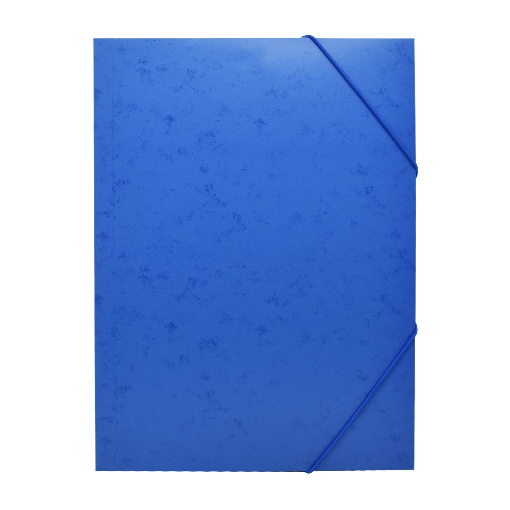 Bluering Gumis mappa A4, festett prespán mintás karton  kék (JJ40984N)