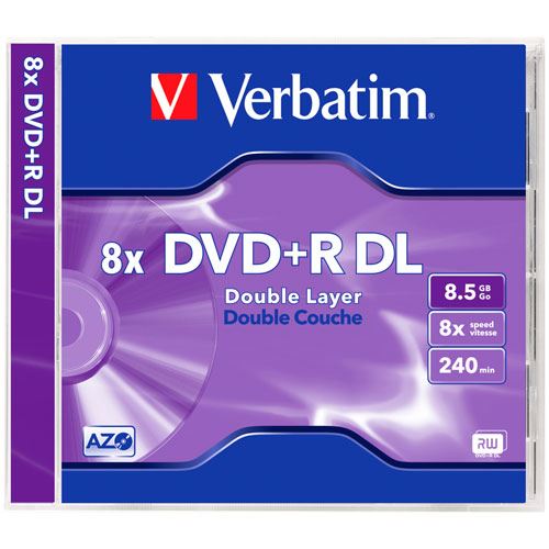 Verbatim DVD+R 8.5GB 8X Doublelayer DVD lemez Verbatim DVD+R 8.5GB 8X Doublelayer DVD lemez