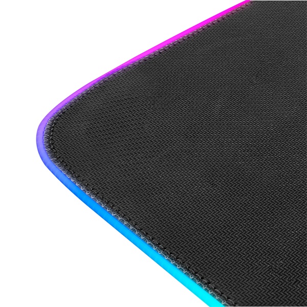 Rampage MP-23  252*328*3mm  fekete RGB LED Egérpad