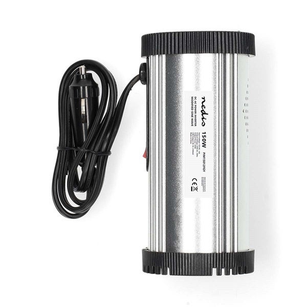 Nedis PIM15012FGY 12V DC - 230V AC inverter, 150W, csatlakozás: szivargyújtós