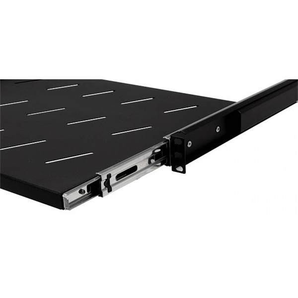 Stalflex rack szekrény polc 1U 19" 350mm fekete (RSR19-1U-350B)