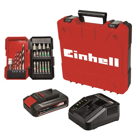 Einhell TE-CD 18/2 LI-I +22 (1X2,5 AH) AKKUS ÜTVEFÚRÓ-CSAVAROZÓ SZETT