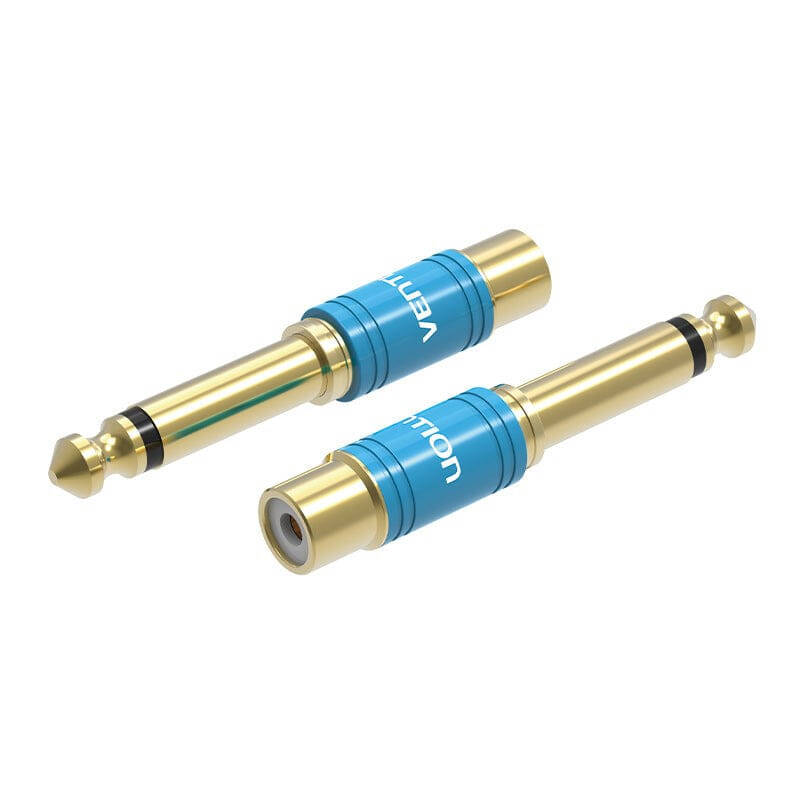 Vention audio adapter 6.35 mm jack apa - RCA anya kék