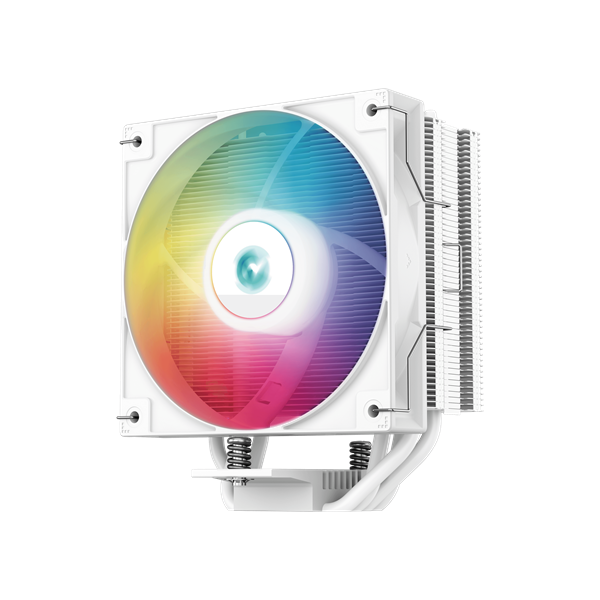 DeepCool CPU Cooler - AG400 WH ARGB (31,6 dB; max, 128,93 m3/h; 4pin, 4 db heatpipe, 12cm, PWM, A-RGB LED, fehér)