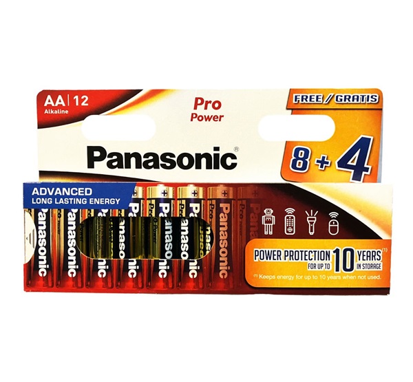 Panasonic SMART szupertartós elem (AA, LR6EPS, 1.5V, alkáli) 12db/csomag (LR6EPS/12HH 8+4F SMART)