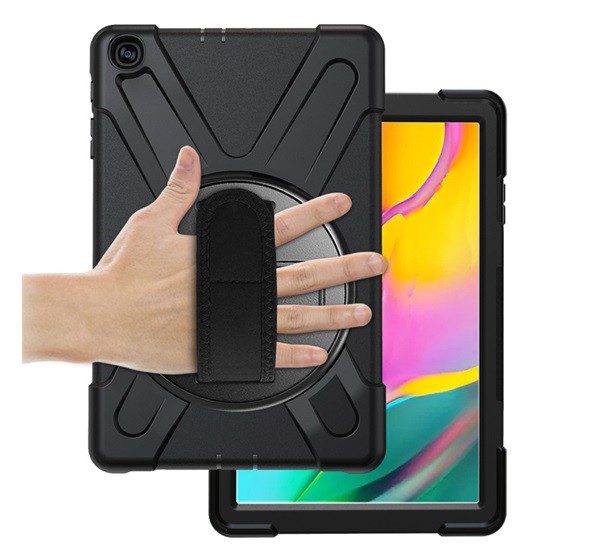 Defender műanyag telefonvédő (közepesen ütésálló, kitámasztó, 360°-ban forgatható + kézpánt) FEKETE [Samsung Galaxy Tab A 10.1 LTE ... Defender műanyag telefonvédő (közepesen ütésálló, kitámasztó, 360°-ban forgatható + kézpánt) FEKETE [Samsung Galaxy Tab A 10.1 LTE ...
