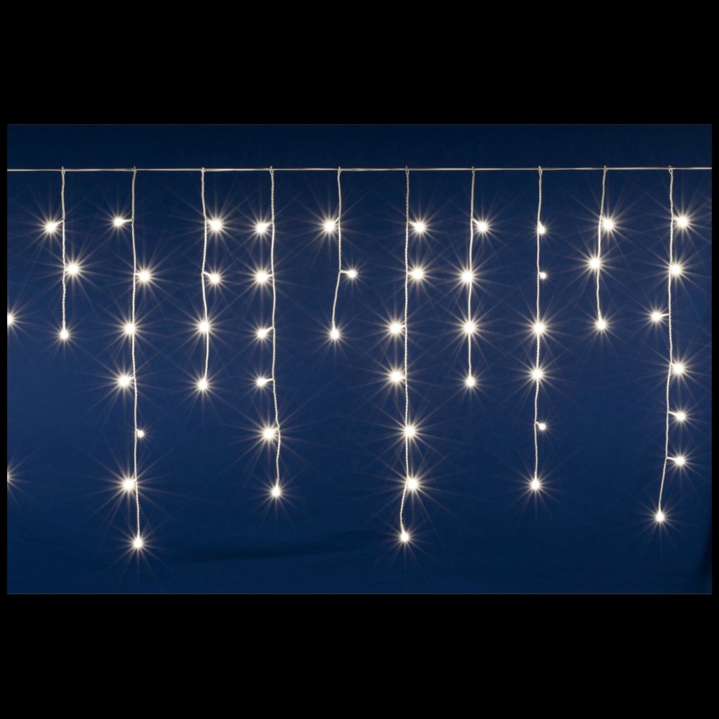 Somogyi DLFJ 200/WW LED-es sorolható jégcsap fényfüggöny 5m Somogyi DLFJ 200/WW LED-es sorolható jégcsap fényfüggöny 5m
