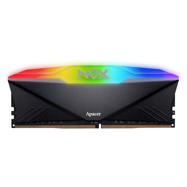 Apacer Memória Desktop  16GB KIT DDR4 NOX RGB AURA2  2x8GB 3200MHz  CL16  1.35V  hűtőbordás
