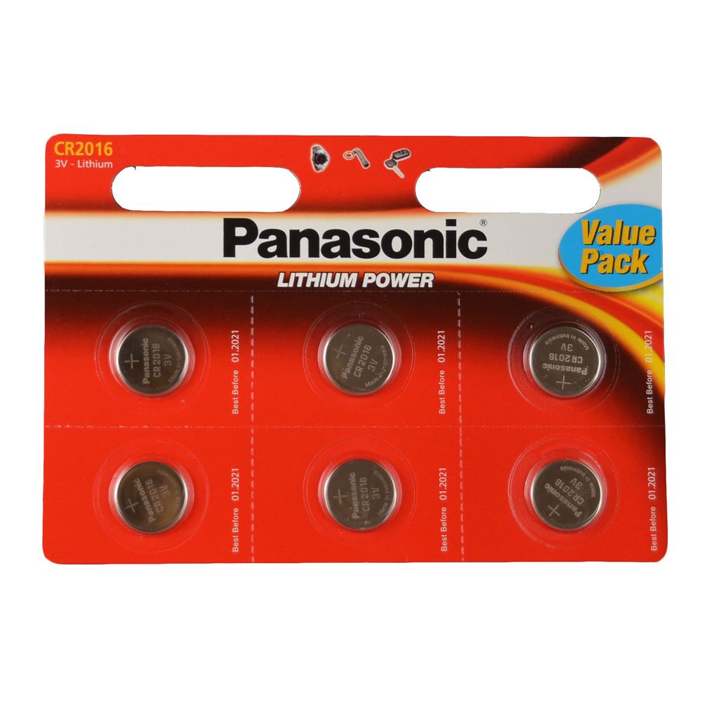 Panasonic 3V Lítium gombelem 6db-os (CR2016L-6BP-PAN) Panasonic 3V Lítium gombelem 6db-os (CR2016L-6BP-PAN)