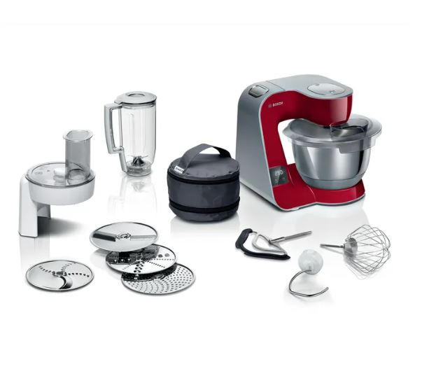 Bosch MUM5 Konyhai robotgép mérleggel piros-ezüst (MUM5X720)
