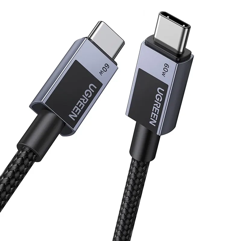 USB-C 2.0 és USB-C 2.0 közötti kábel Ugreen L524 PD 3A 3m (szürke) USB-C 2.0 és USB-C 2.0 közötti kábel Ugreen L524 PD 3A 3m (szürke)
