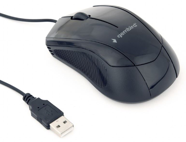 Gembird MUS-3B-02 optikai egér fekete USB Gembird MUS-3B-02 optikai egér fekete USB