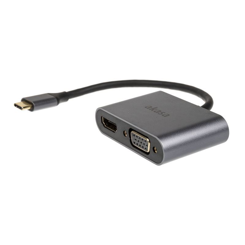 Akasa USB-C apa - DisplayPort +HDMIAdapter átalakító kábel (AK-CBCA23-18BK) Akasa USB-C apa - DisplayPort +HDMIAdapter átalakító kábel (AK-CBCA23-18BK)
