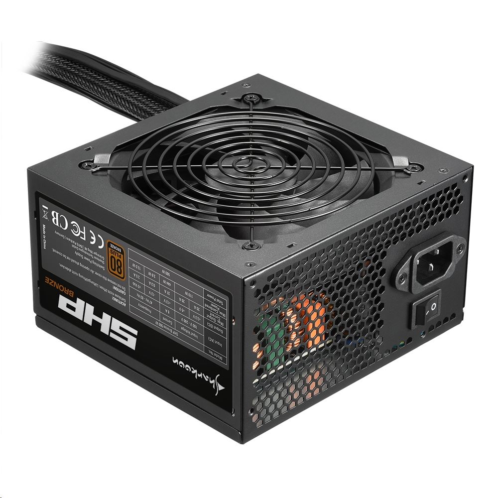 Sharkoon SHP Bronze 500W tápegység (4044951028948)
