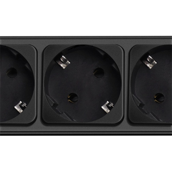 Akyga AK-SP-06A 1,8m 5 aljzat túlfeszültségvédő fekete elosztó Akyga AK-SP-06A 1,8m 5 aljzat túlfeszültségvédő fekete elosztó