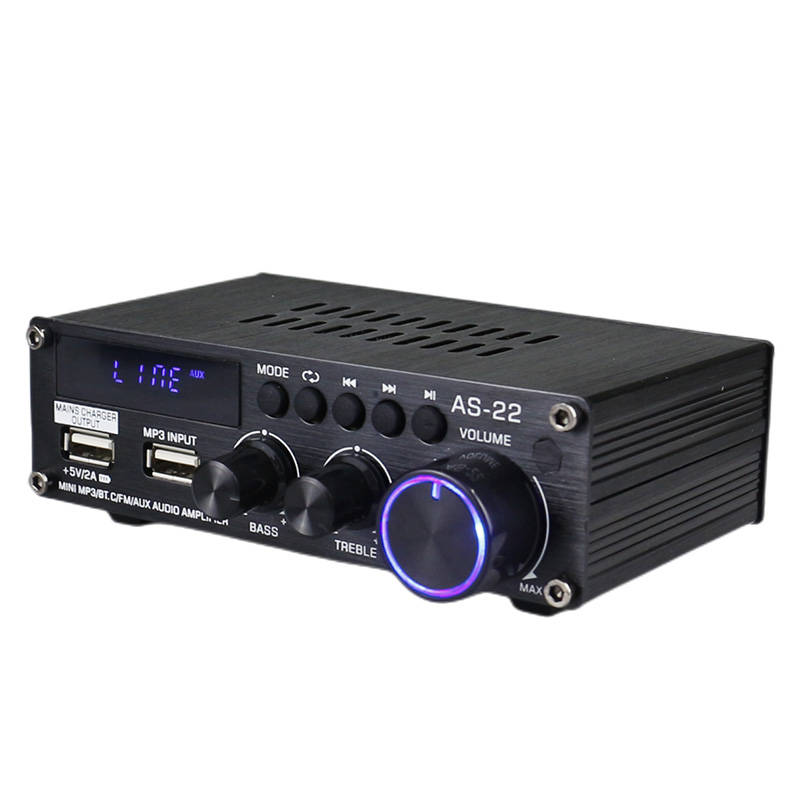 Blitzwolf AS-22 audio amplifier, 45W, Bluetooth 5.0, USB + remote control (black) Blitzwolf AS-22 audio amplifier, 45W, Bluetooth 5.0, USB + remote control (black)